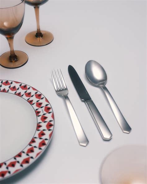 prada stainless steel tableware.